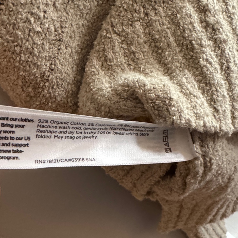 Eileen Fisher Cotton Fluff Rib Turtleneck - Picture 5 of 6